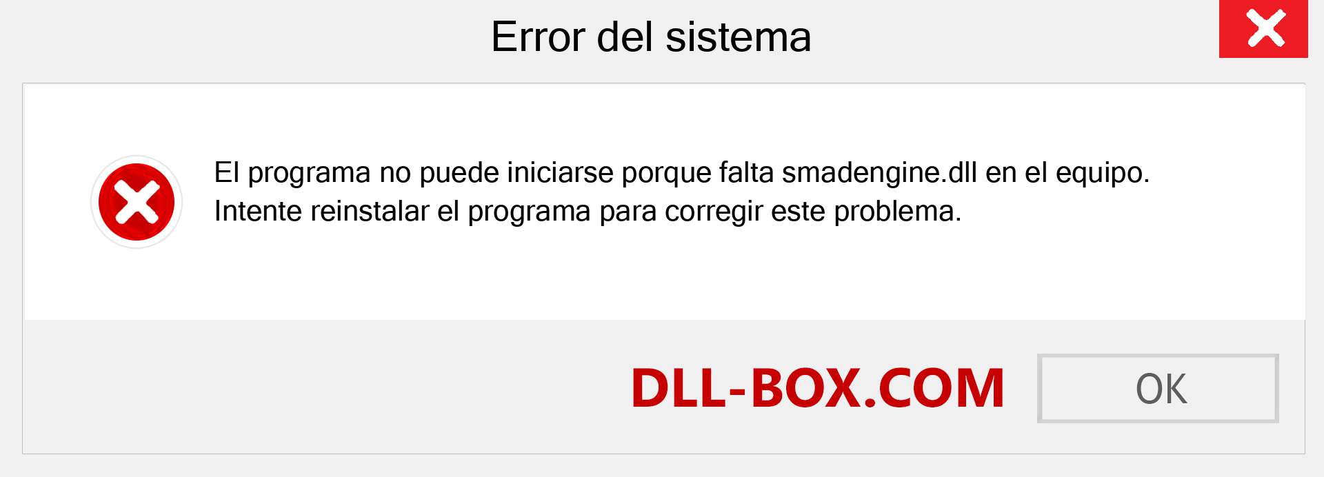 ¿Falta el archivo smadengine.dll ?. Descargar para Windows 7, 8, 10 - Corregir smadengine dll Missing Error en Windows, fotos, imágenes